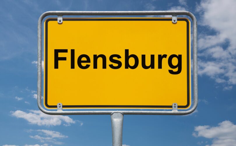 Ortsschild mit Flensburg-Schriftzug | Veranstaltungen Flensburg